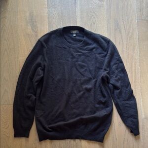 Club Room Black Crewneck Sweater Knit Classic